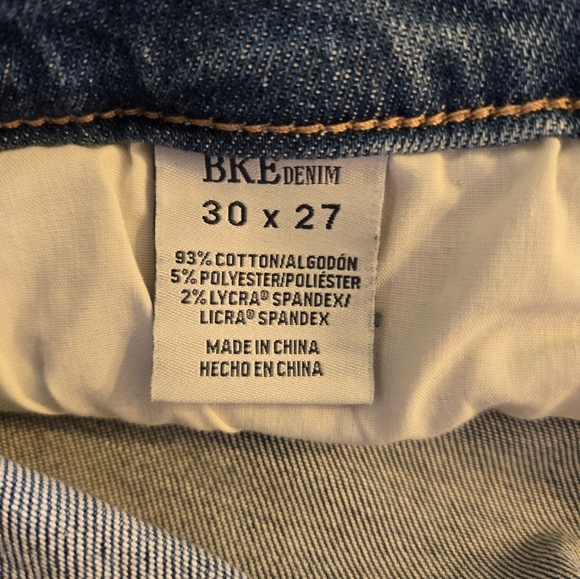BKE Jeans Size 30x27 - Picture 3 of 9